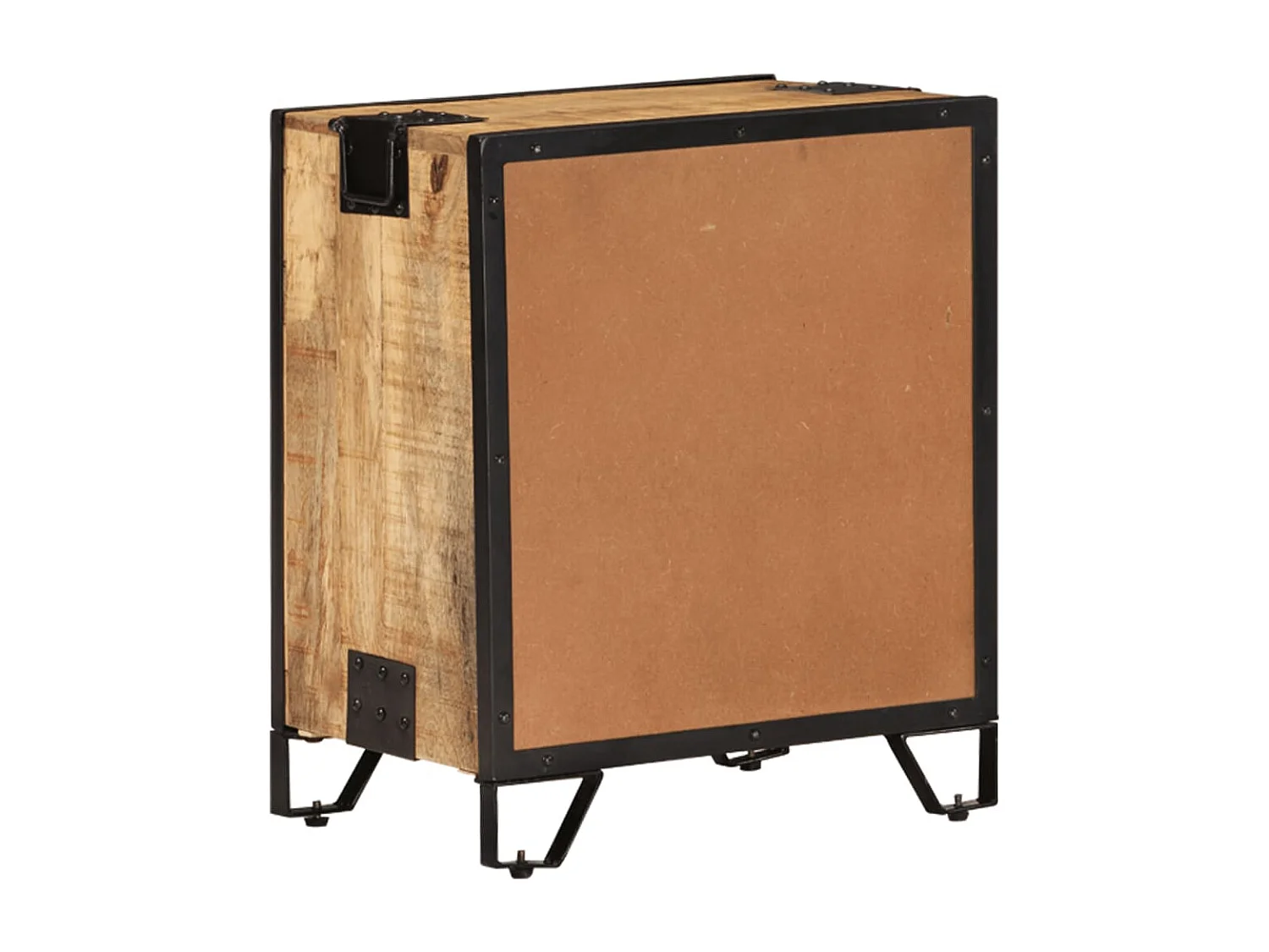 Table de chevet 43x30x51 cm Bois de manguier massif brut KEFWE26811