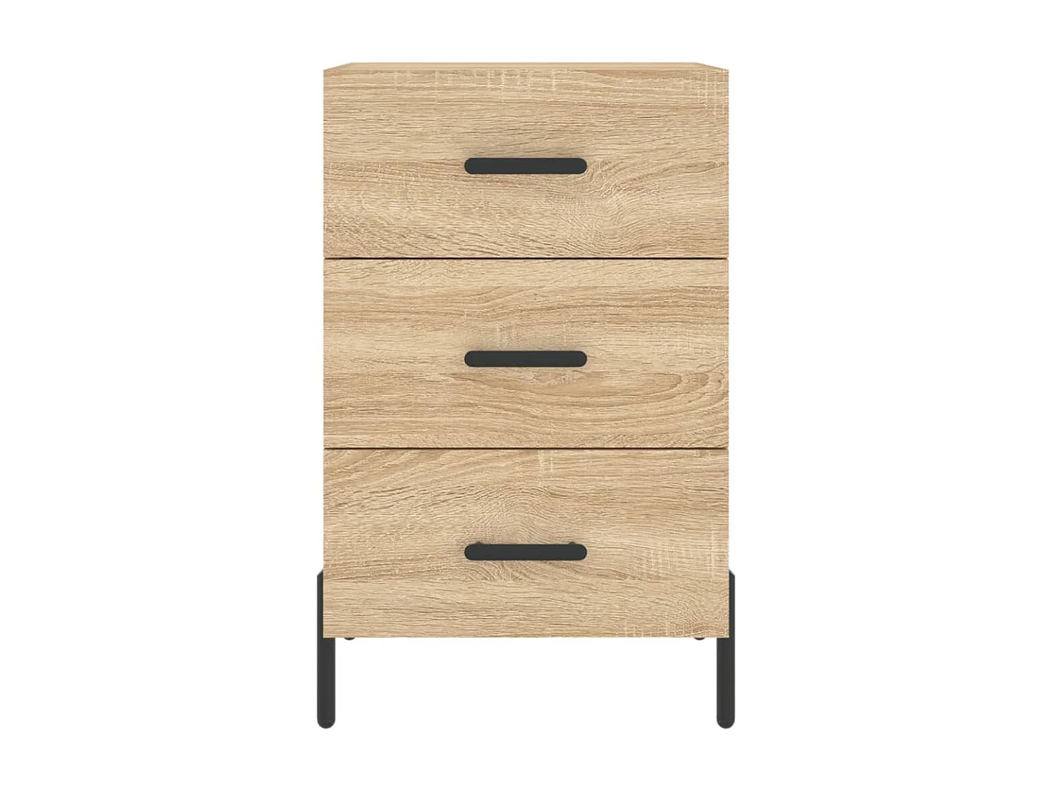 Comodino | Tavolino da notte | Tavolino da letto Rovere Sonoma 40x40x66 cm in Legno Multistrato