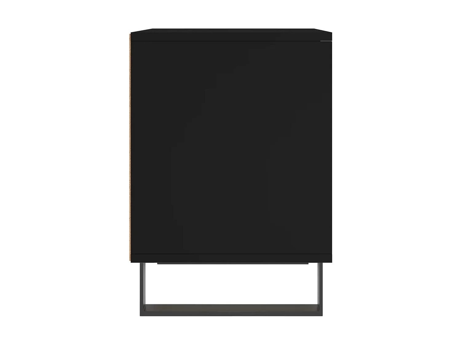 Nachtkastje 40x35x50 cm bewerkt hout zwart NL55053