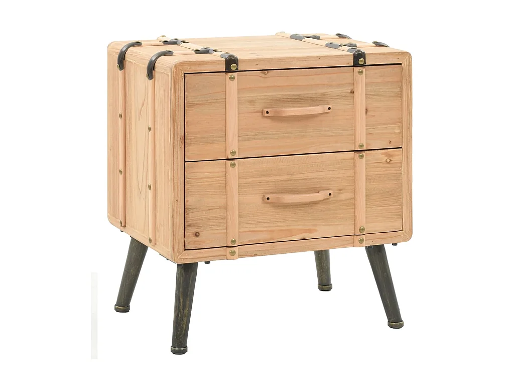 Table de chevet Bois de sapin massif  50 x 35 x 57 cm KEFWE60567