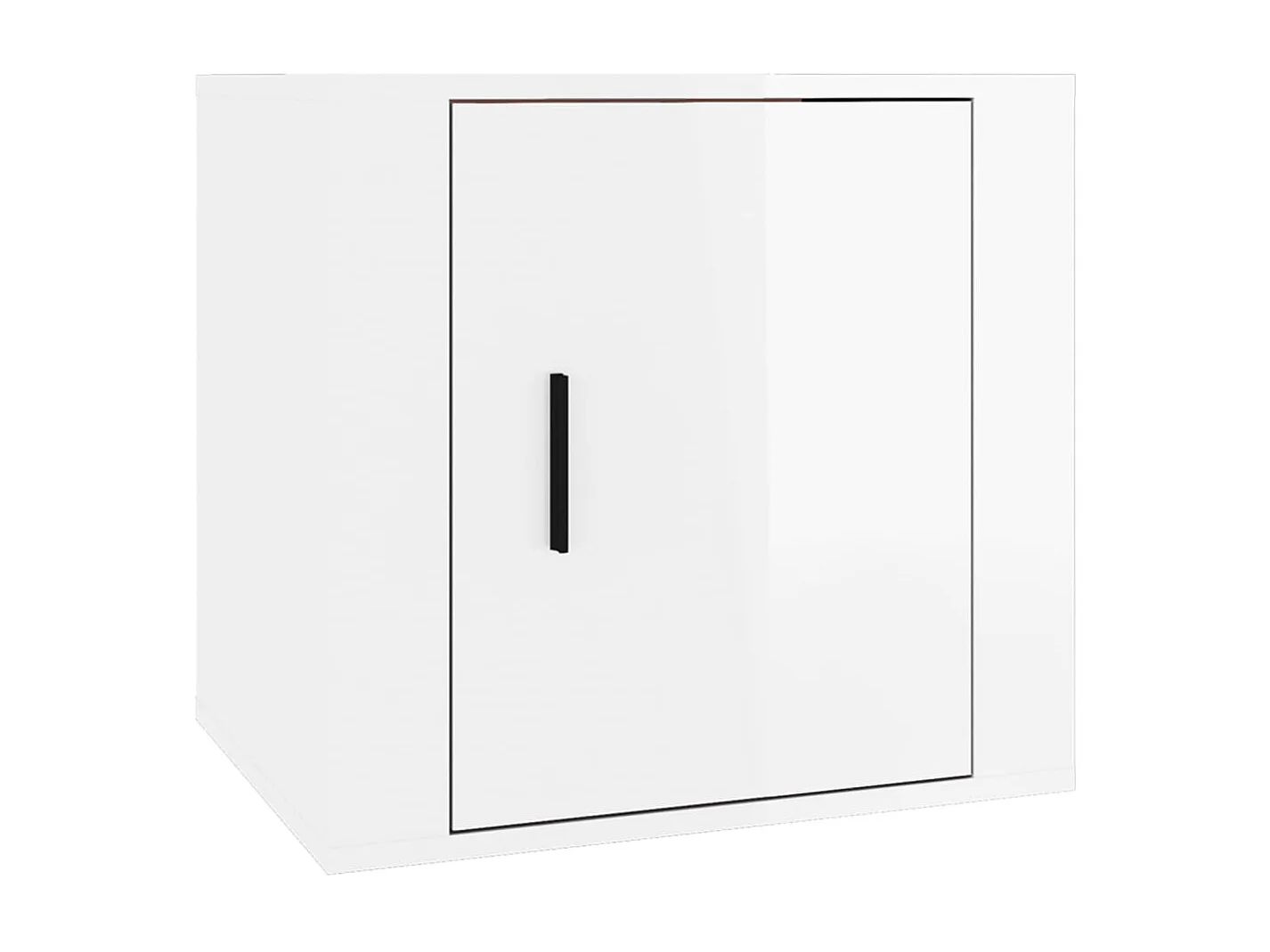 Table de chevet Blanc brillant 50x39x47 cm KEFWE74685