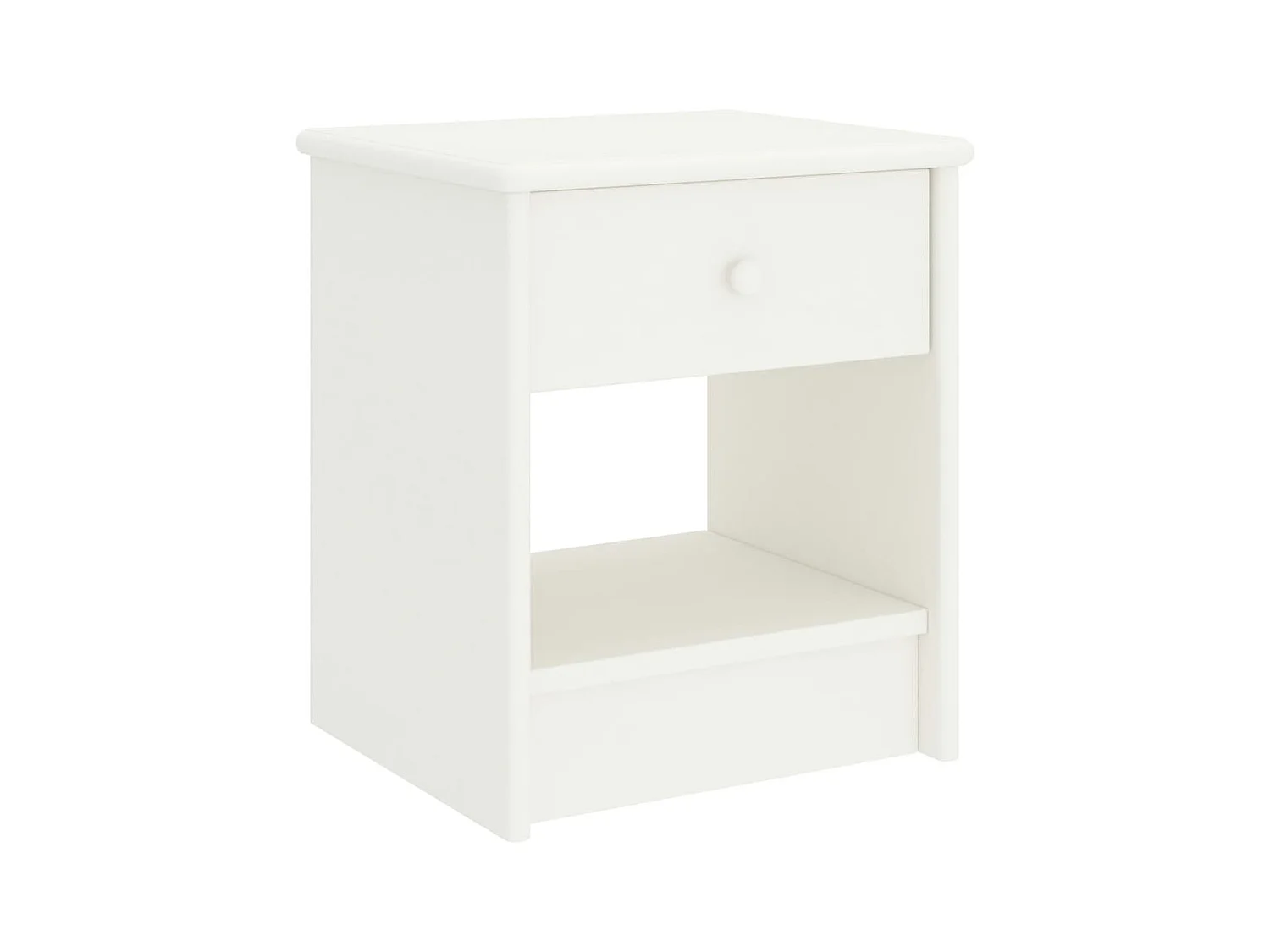 Table de chevet Blanc 35x30x40 cm Bois de pin massif KEFWE99958