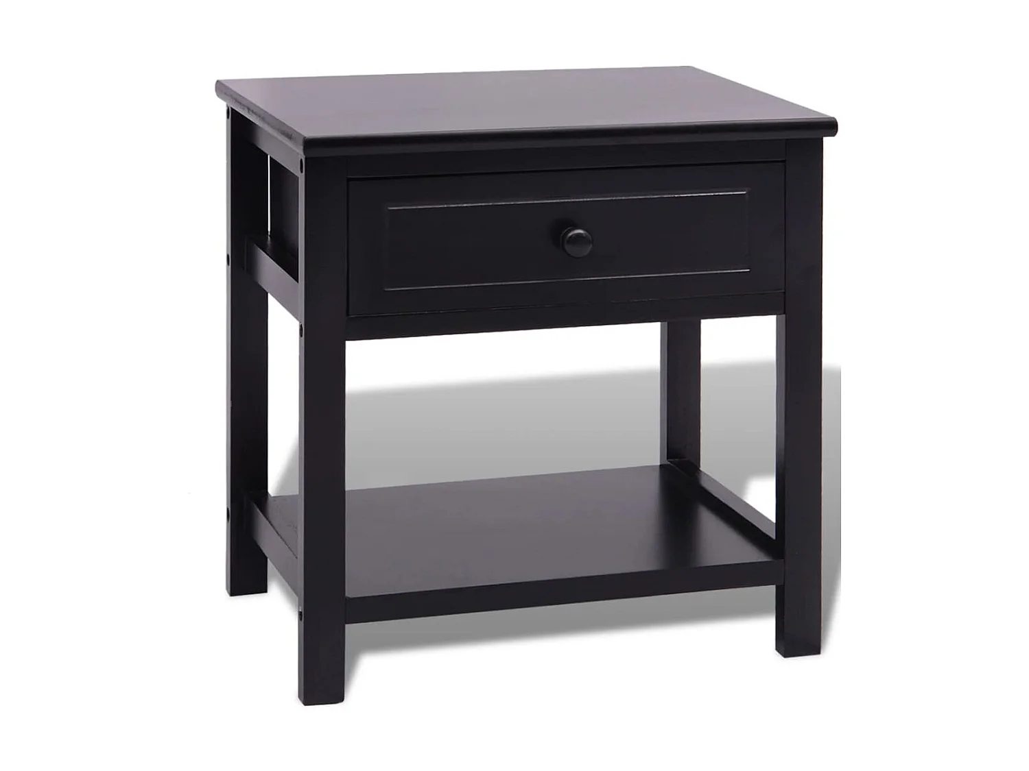 Table de chevet Bois Noir KEFWE69336