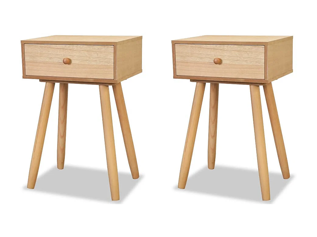 Mesas de cabeceira 2 pcs pinho maciço 40x30x61 cm castanho PT81617