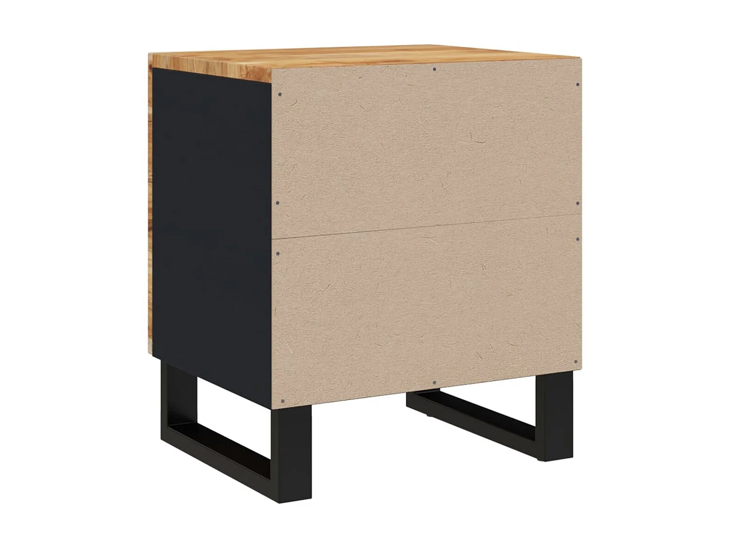 Table de chevet 40x33x46 cm Bois d'acacia massif KEFWE27015