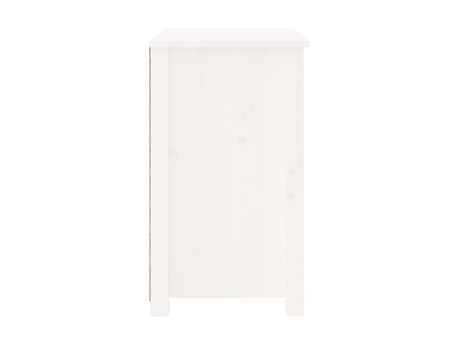 Table de chevet Blanc 50x35x61,5 cm Bois de pin massif KEFWE30786