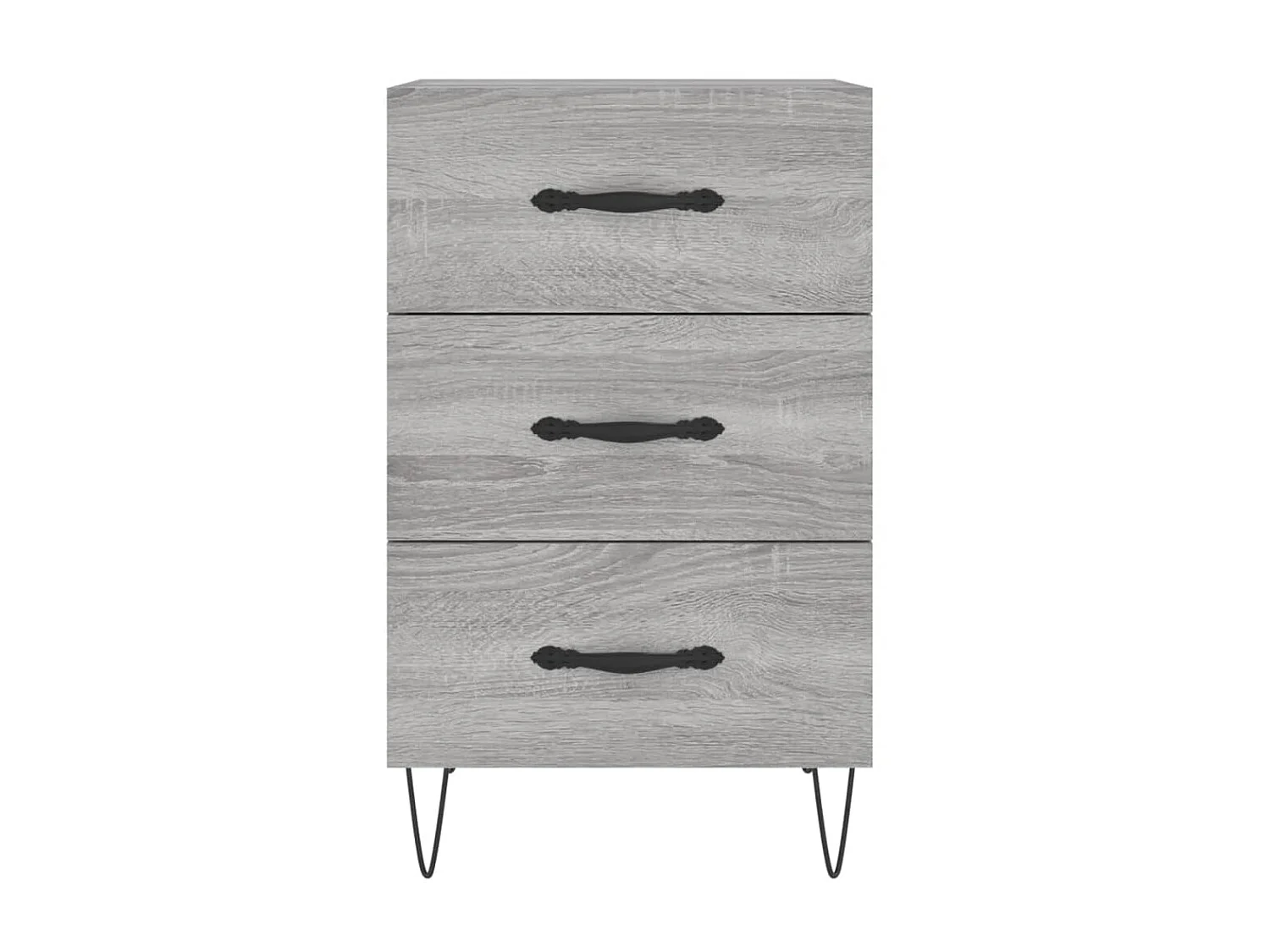 Table de chevet sonoma gris 40x40x66 cm bois d'ingénierie QPD72455