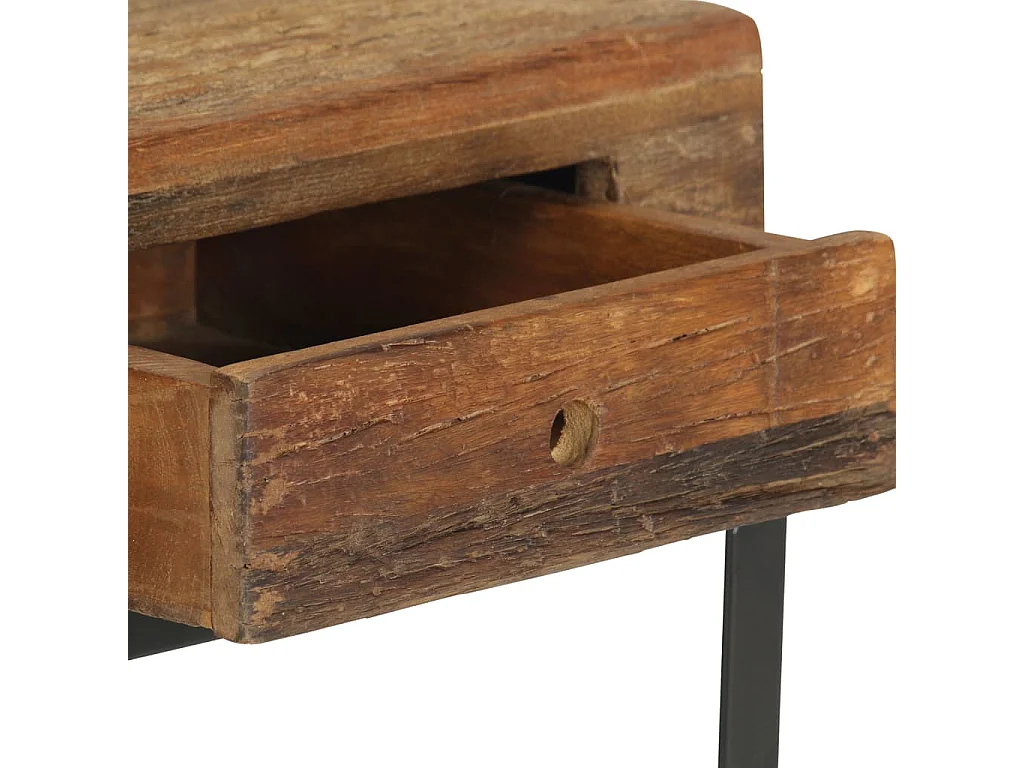 Table de chevet 40 x 35 x 40 cm bois de récupération massif KEFWE71551