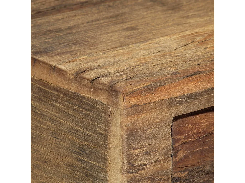 Table de chevet 40 x 35 x 40 cm bois de récupération massif KEFWE71551