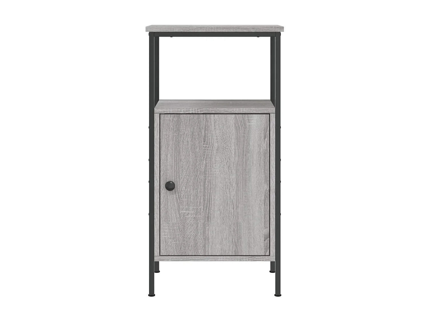 Mesita de noche madera de ingeniería gris Sonoma 41x31x80 cm ES10767
