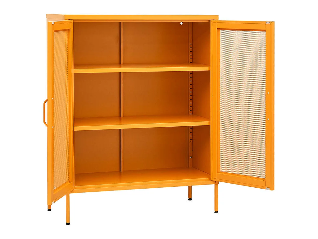 Armoire de rangement Jaune moutarde 80x35x101,5 cm Acier SBC1250
