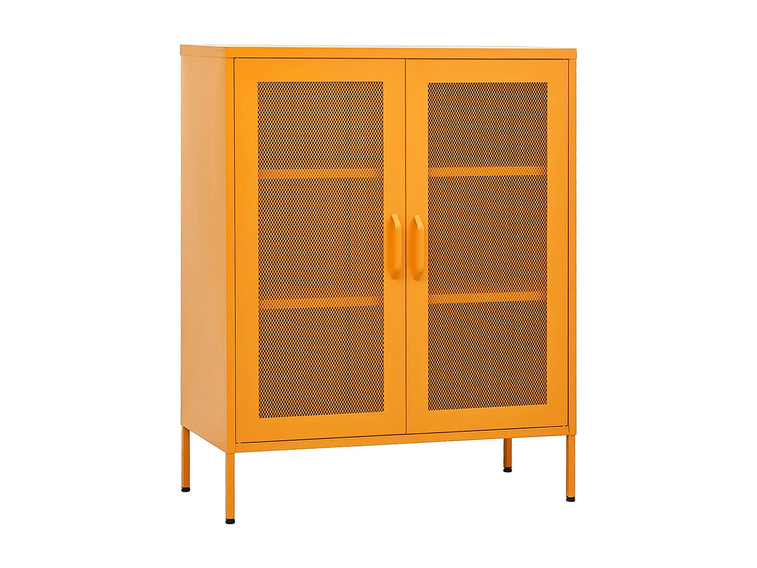 Armoire de rangement Jaune moutarde 80x35x101,5 cm Acier SBC1250