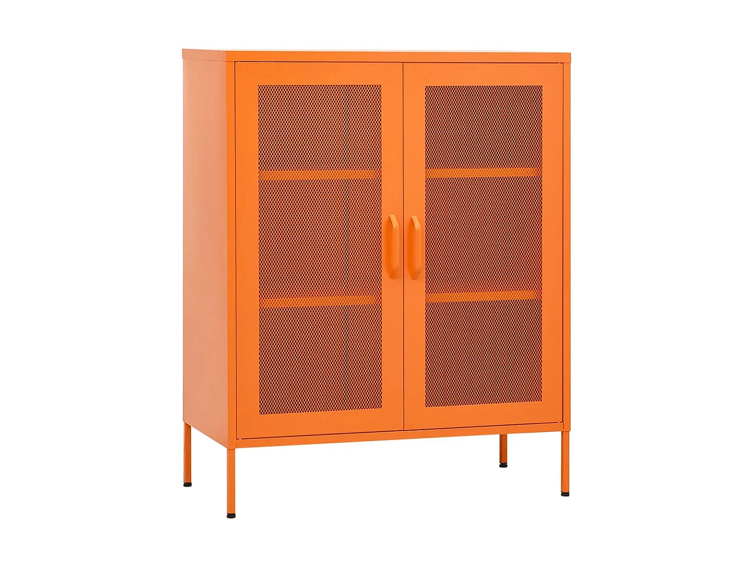 Armario de almacenamiento acero naranja 80x35x101,5 cm ES40134