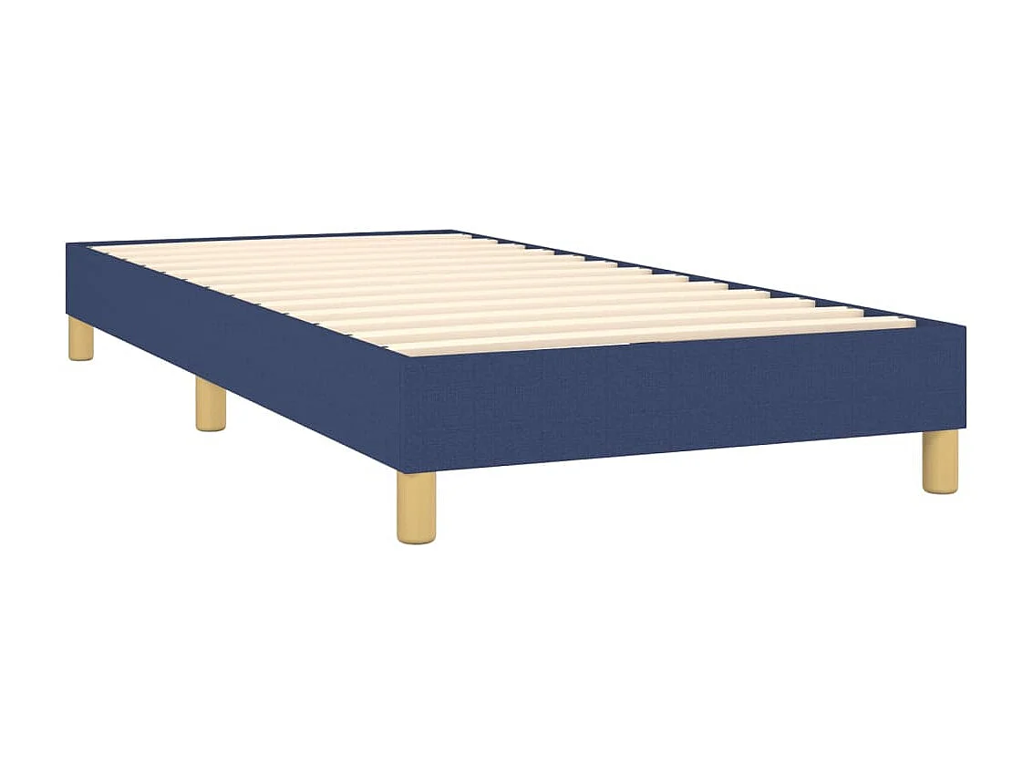 Conjunto Boxspring - 90x200 cm + Somieres + colchón tela azul ES39804