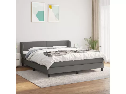 Kauf Unique Boxspringbett mit Matratze,Bett für Schlafzimmer Dunkelgrau 160x200 cm Stoff -CFW28281