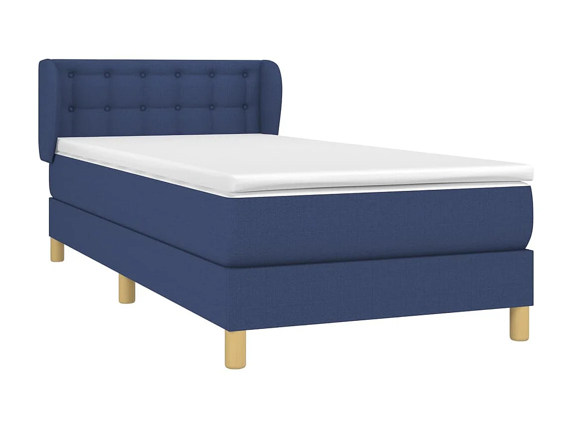Boxspringbett mit Matratze,Bett für Schlafzimmer Blau 100x200 cm Stoff -CFW87400