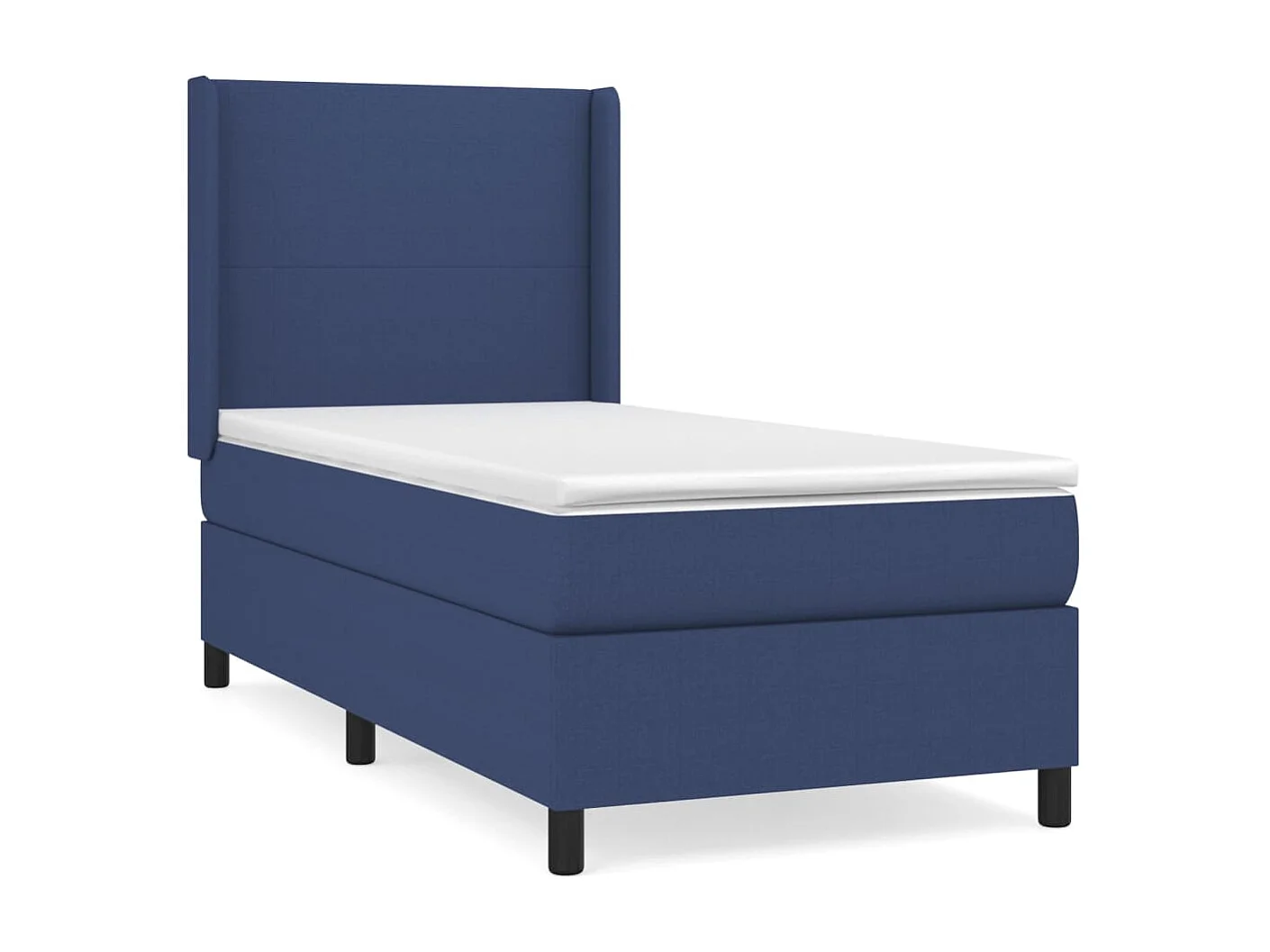 Boxspringbett mit Matratze,Bett für Schlafzimmer Blau 100x200 cm Stoff -CFW51372