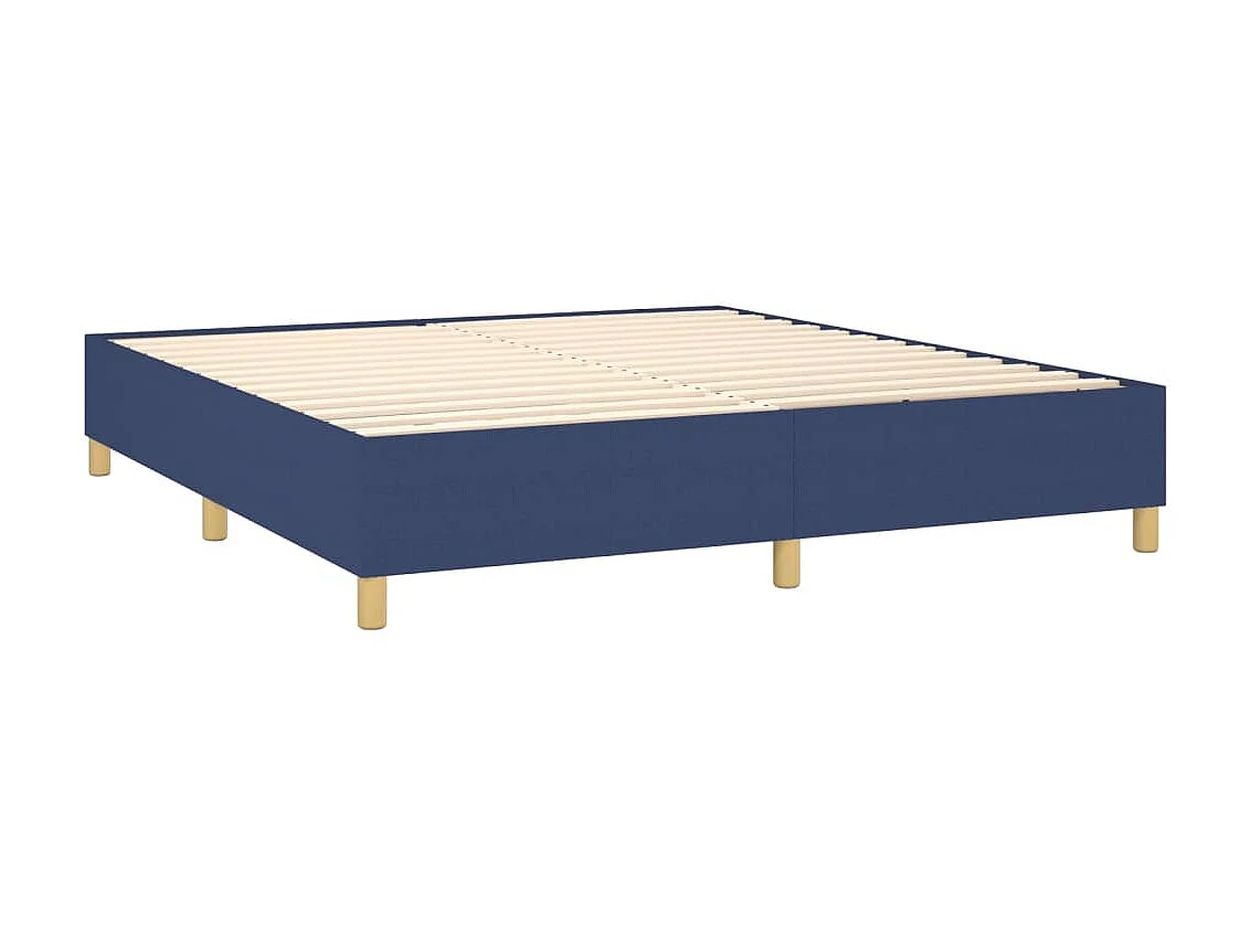 Boxspringbett mit Matratze,Bett für Schlafzimmer Blau 160x200 cm Stoff -CFW71973