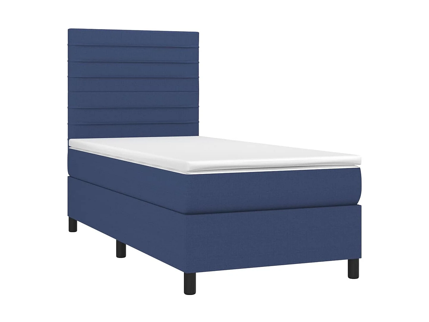 Boxspringbett mit Matratze,Bett für Schlafzimmer Blau 80x200 cm Stoff -CFW79297