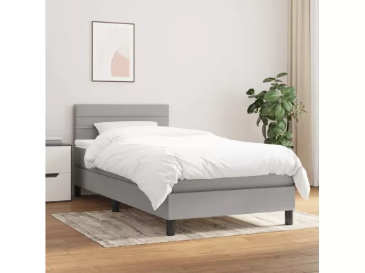 Kauf Unique Boxspringbett mit Matratze,Bett für Schlafzimmer Hellgrau 90x200 cm Stoff -CFW47905