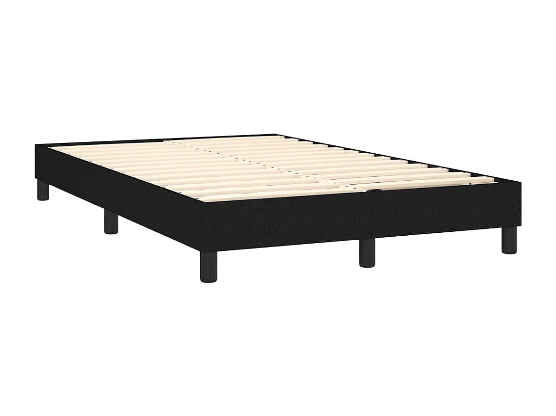 Boxspringbett mit Matratze,Bett für Schlafzimmer Schwarz 120x200 cm Stoff -CFW94351