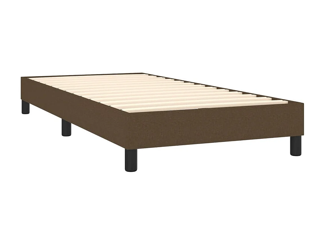 Ensemble complet boxspring - 80x200 cm + sommier tapissier + matelas Marron foncé SRGW93521