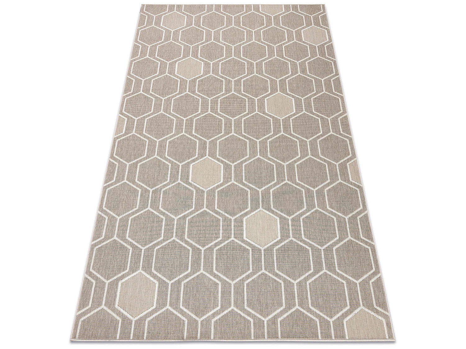 Tapijt SPRING 20404558 Zeshoek- beige kleuring 140x200 cm