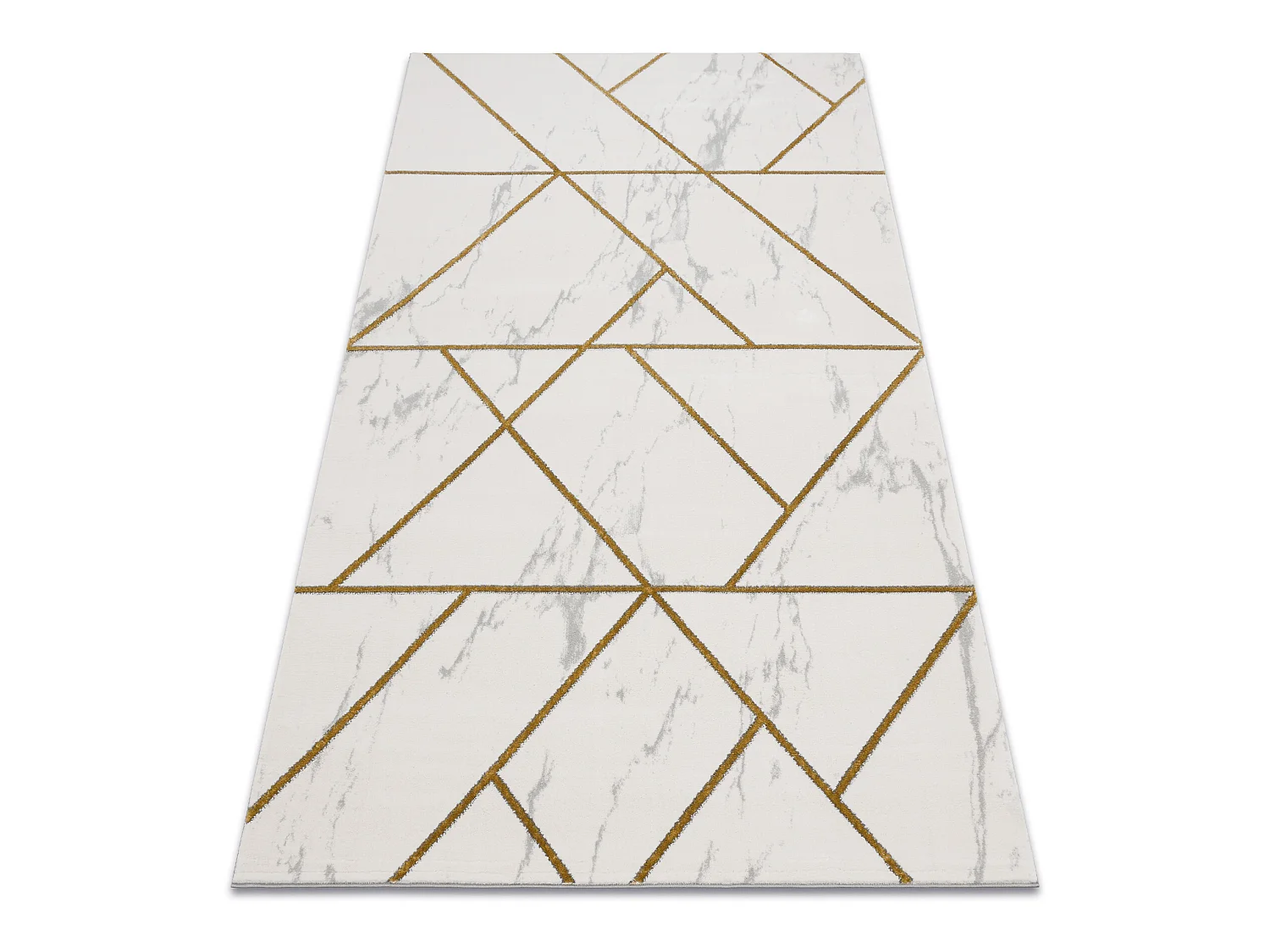 Tapijt EMERALD exclusief 1012 glamour, stijlvol geometrisch, marmer ro 80x150 cm