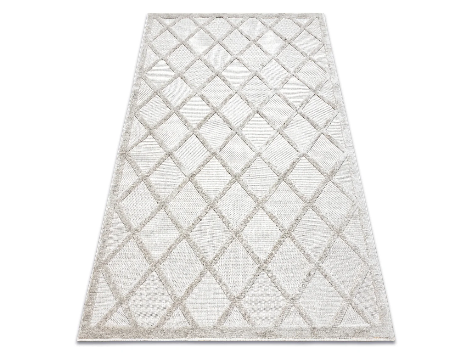Tapis SANTO SIZAL 58365B treillis beige 120x170 cm