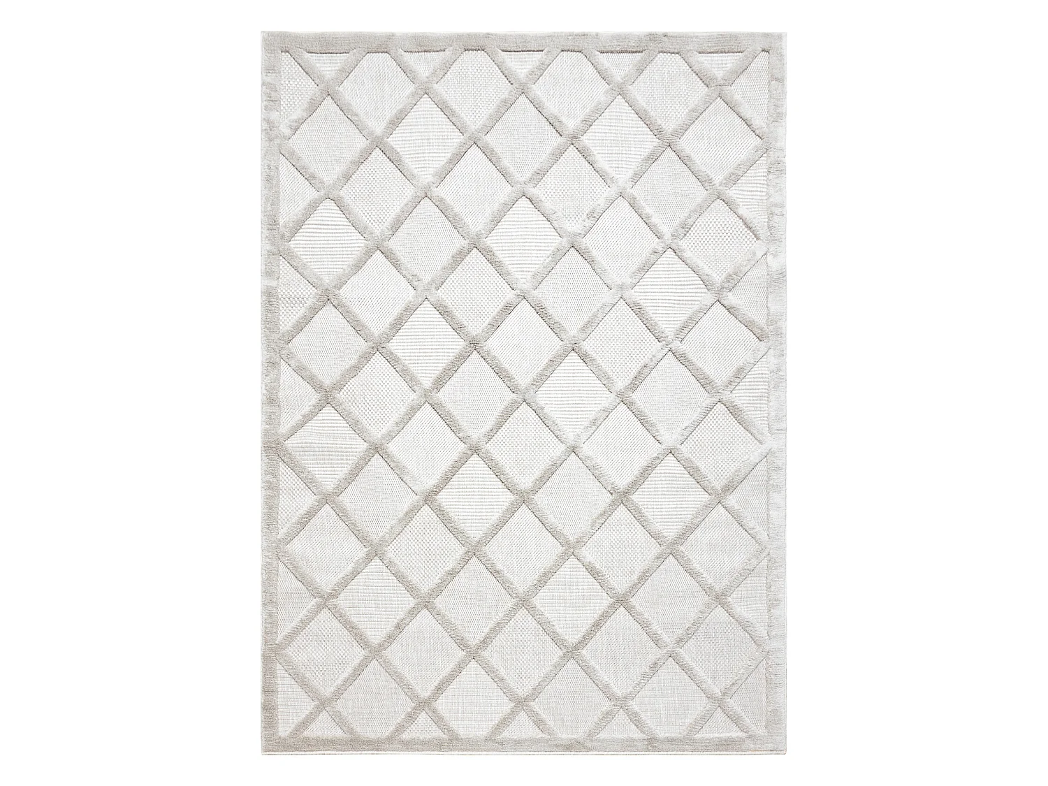 Tapis SANTO SIZAL 58365B treillis beige 120x170 cm