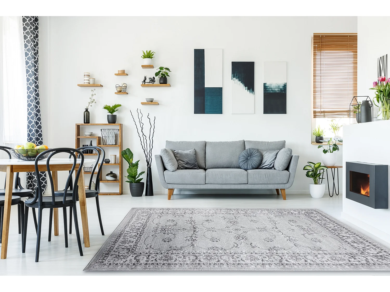 Tapijt MEFE modern 2312 Ornament, kader - Structureel, twee poolhoogte 120x170 cm