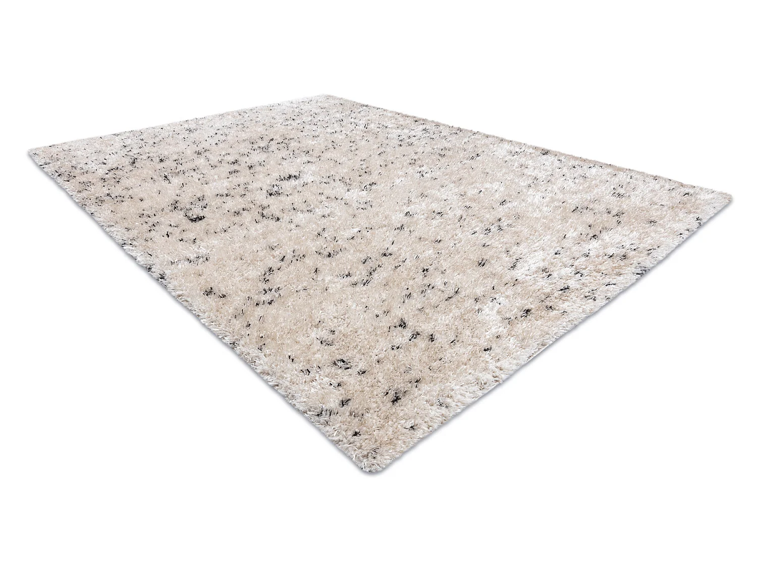 Tapijt FLUFFY 2372 shaggy zout en peper room / antraciet 140x190 cm