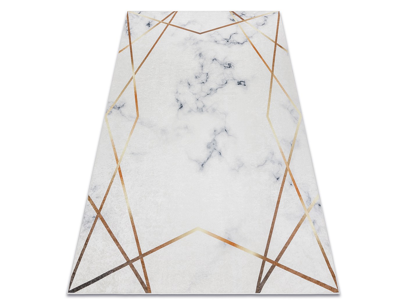 Tapis Rond Marbré Noir Et Blanc - 160 Cm, Doux Et Antidérapant - Parfait Pour Salon, Chambre Ou Salle à Manger