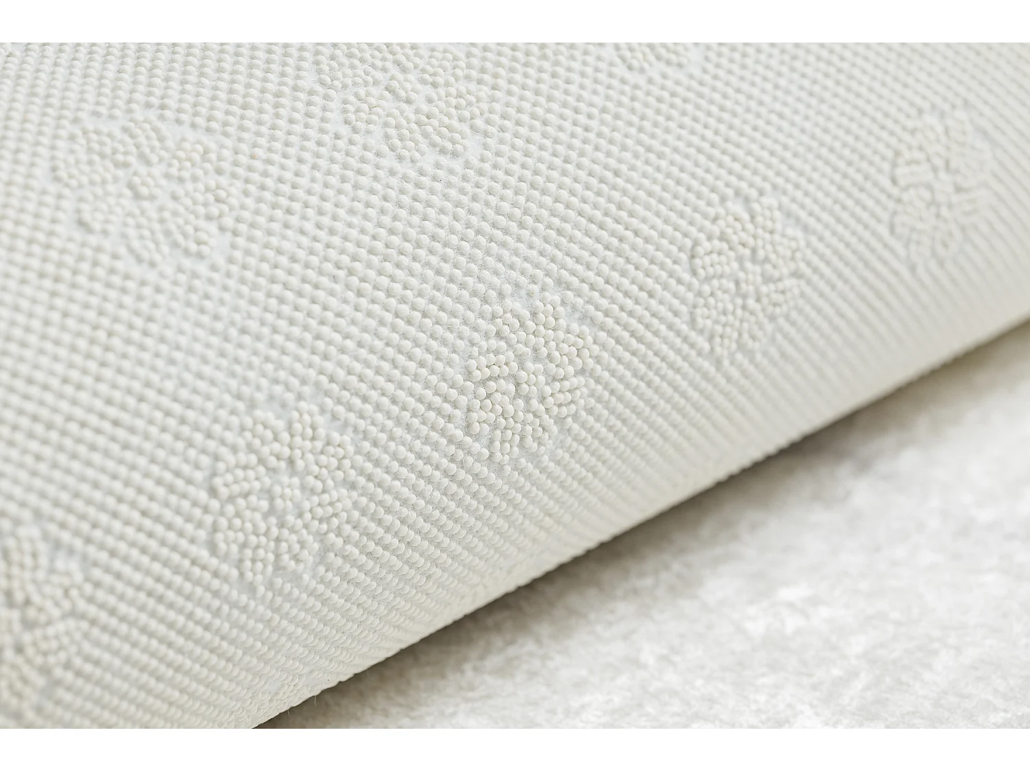 Tapis lavable ANDRE 1220 Marbre, géométrique antidérapant - blanc 120x170 cm