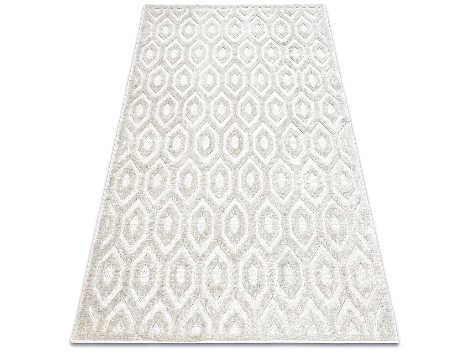 Tapijt SANTO SISAL 58380 zeshoek, zeshoek beige 140x190 cm