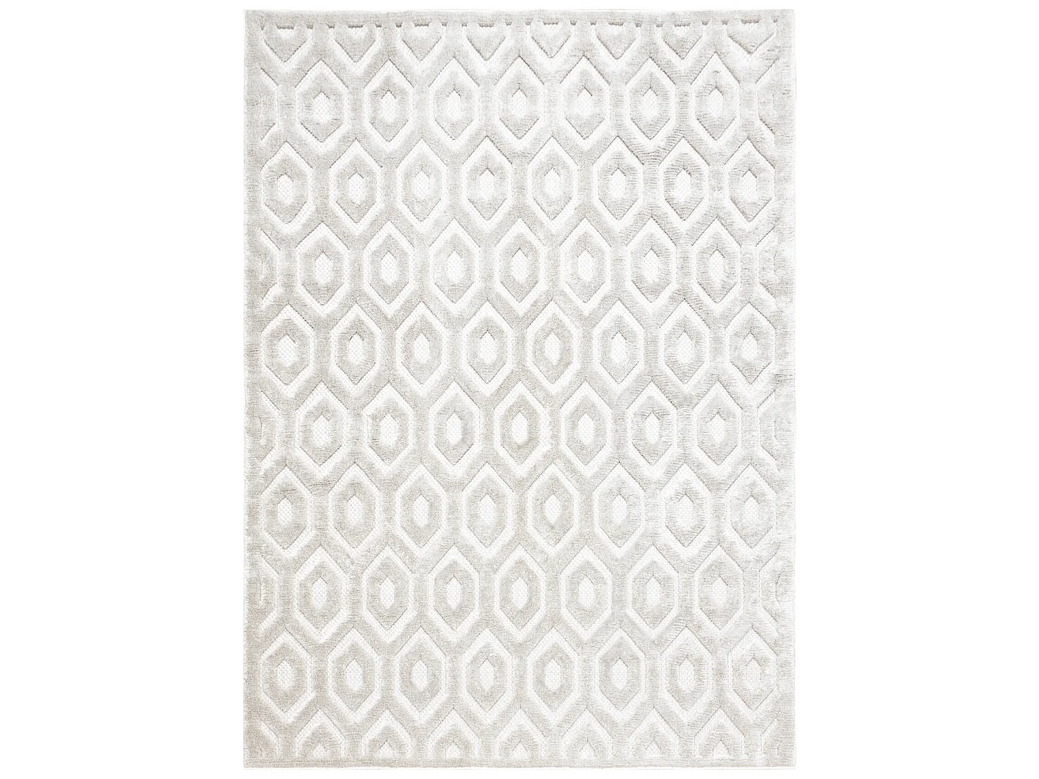 Tapijt SANTO SISAL 58380 zeshoek, zeshoek beige 140x190 cm