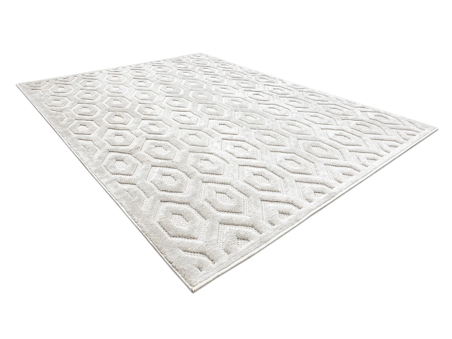 Tapijt SANTO SISAL 58380 zeshoek, zeshoek beige 140x190 cm