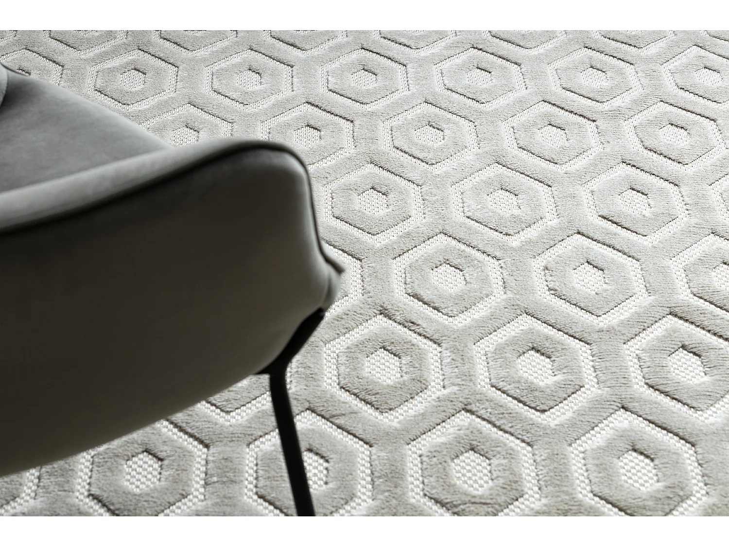 Tapijt SANTO SISAL 58380 zeshoek, zeshoek beige 140x190 cm