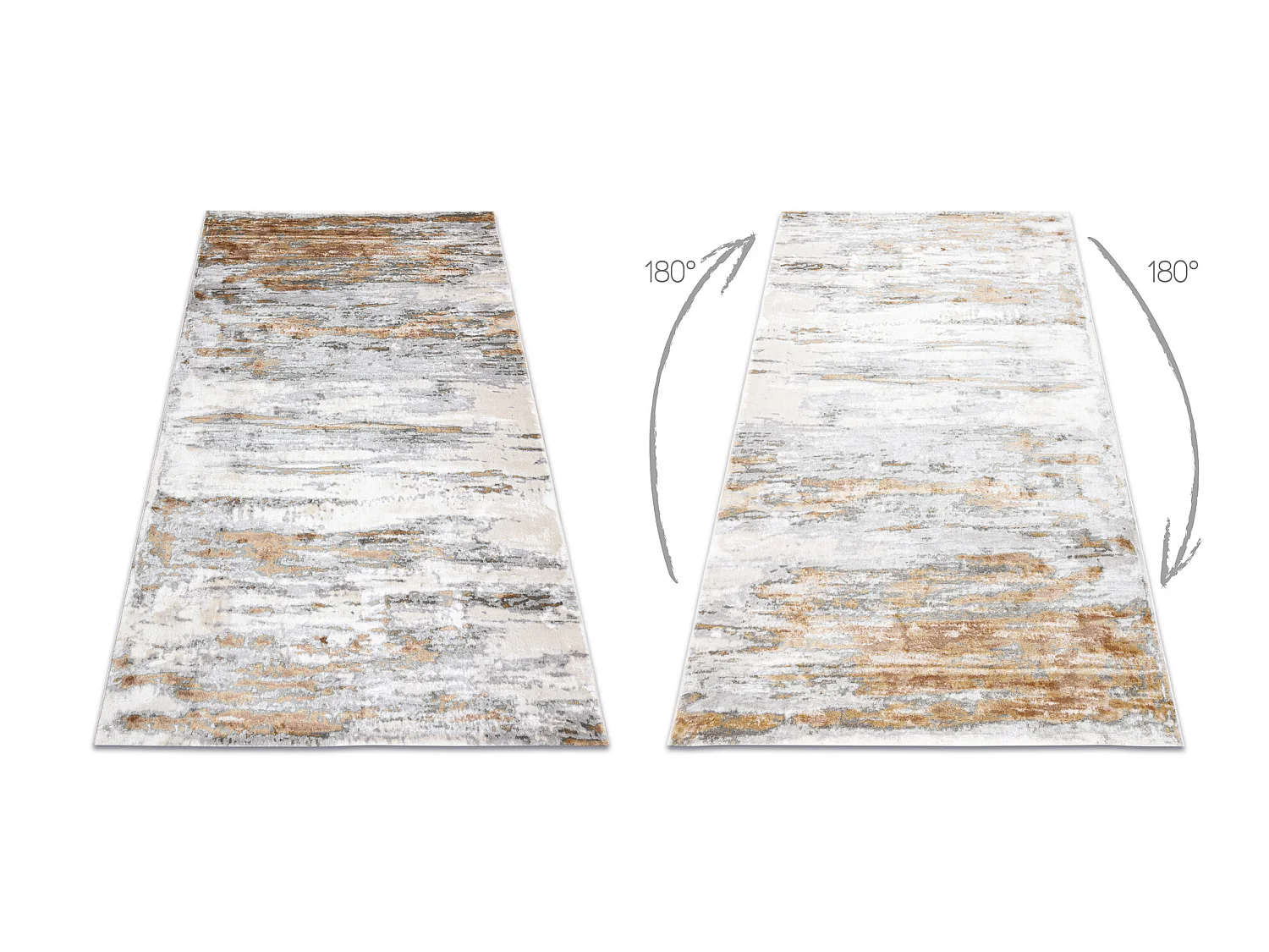 Tapis ACRYLIQUE ELITRA 6948 Abstraction vintage ivoire / gris 160x230 cm
