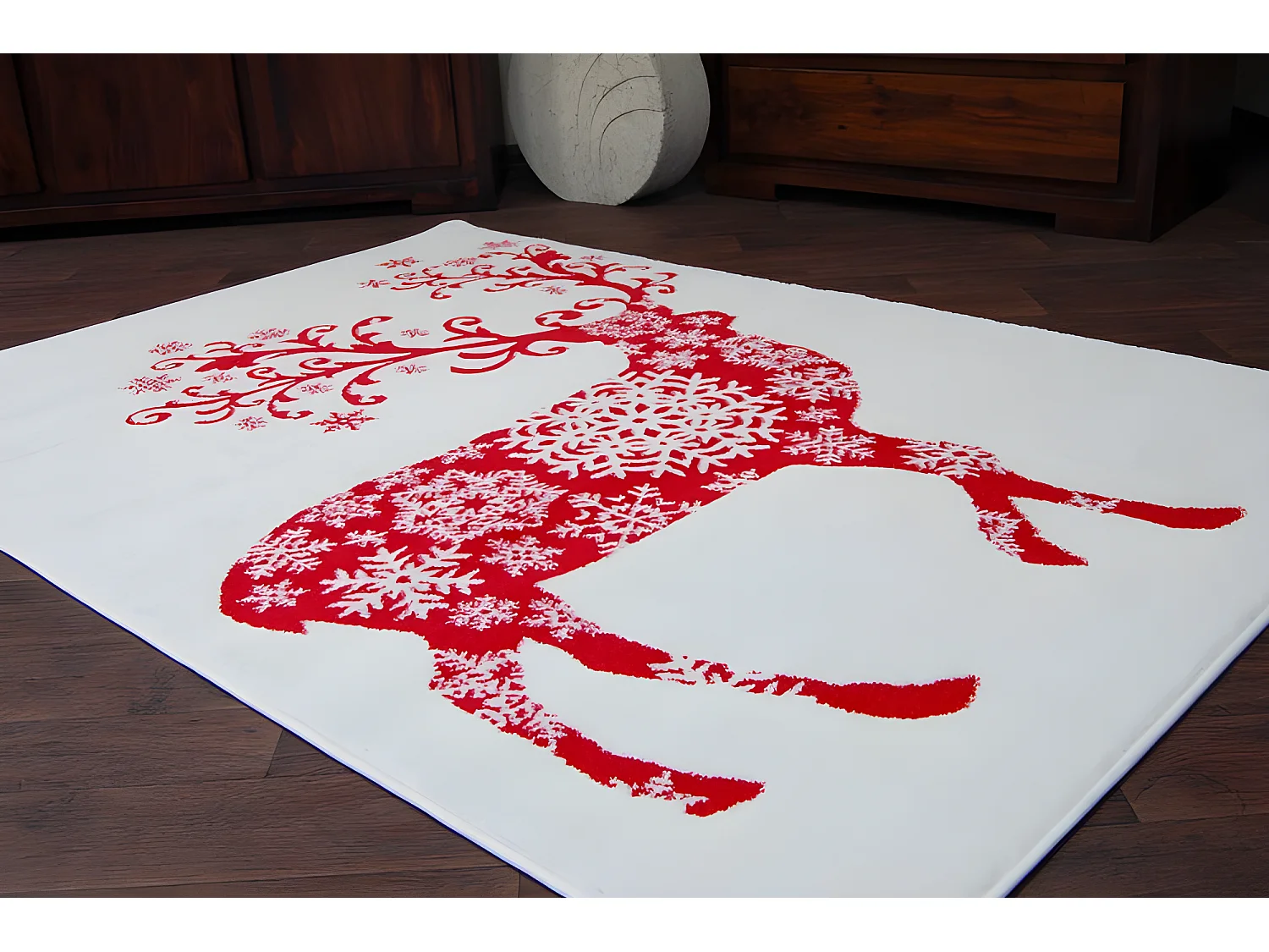 Tapis XMAS - F788 crème/rose 80x150 cm