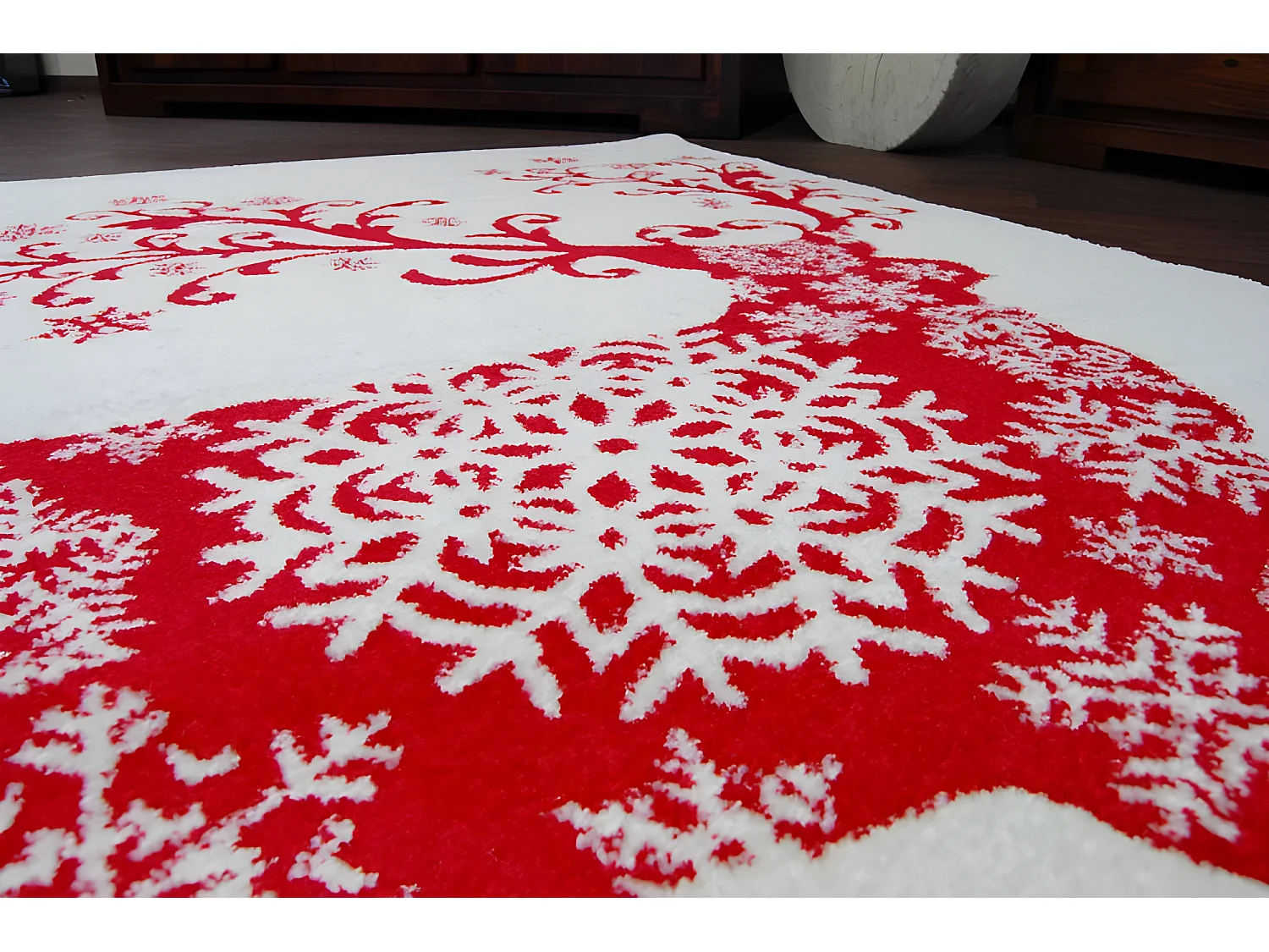 Tapis XMAS - F788 crème/rose 80x150 cm