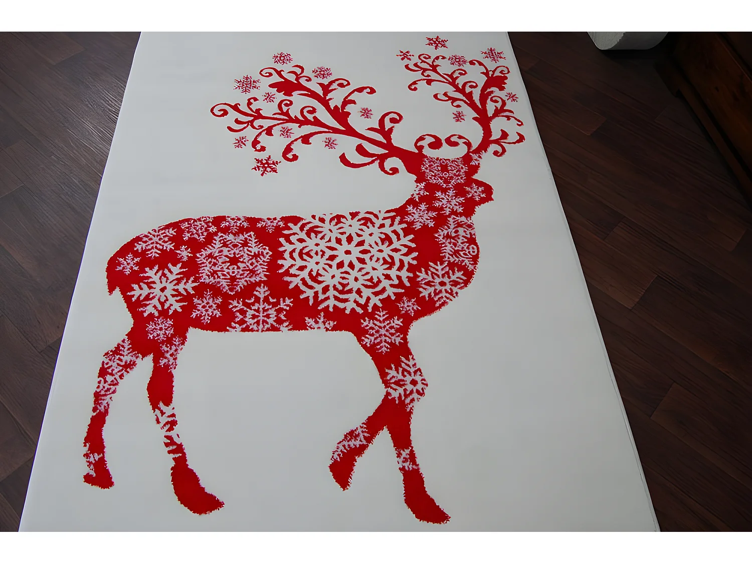Tapis XMAS - F788 crème/rose 80x150 cm