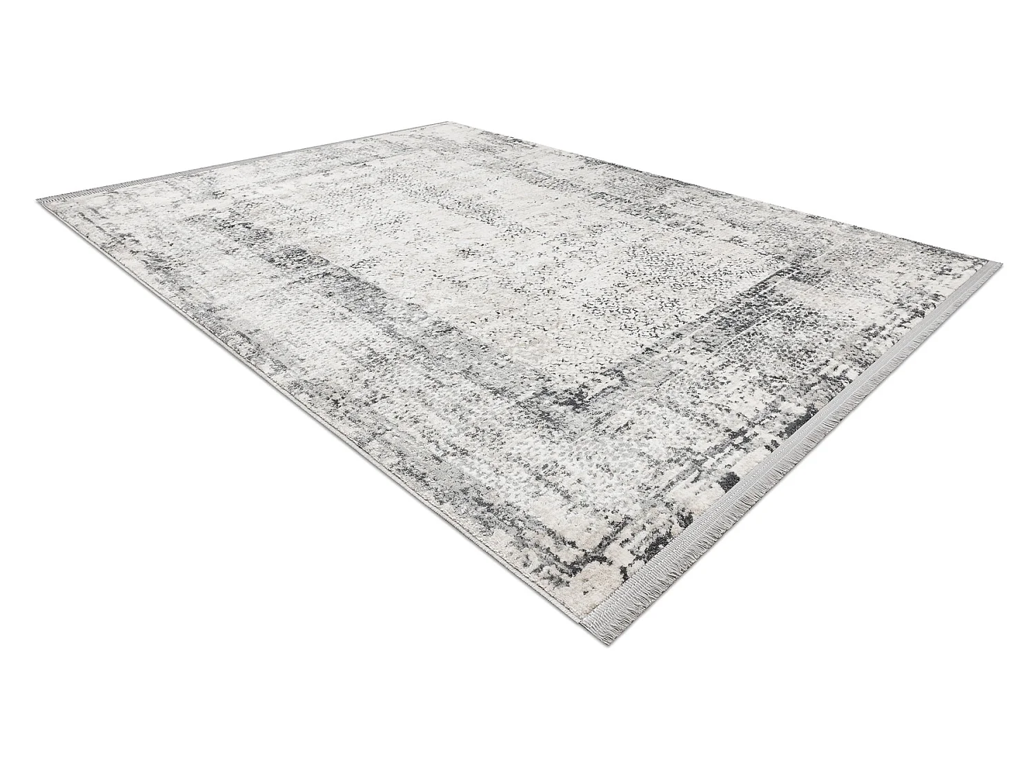 Tapijt modern TULS 51324 Vintage, kader ivoor / grijskleuring  120x170 cm
