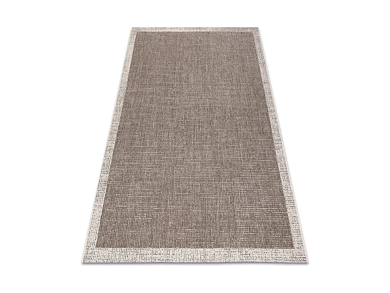 TEPPICH SIZAL FLOORLUX 20401 Rahmen taupe / champagner  140x200 cm