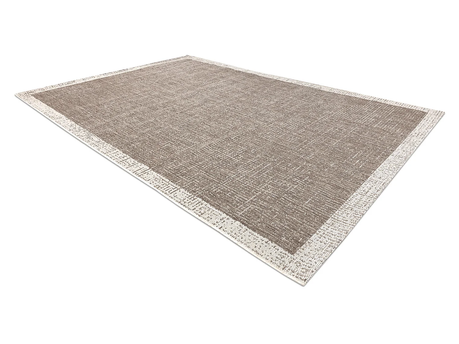 DYWAN SZNURKOWY SIZAL FLOORLUX 20401 Ramka taupe / szampański  140x200 cm