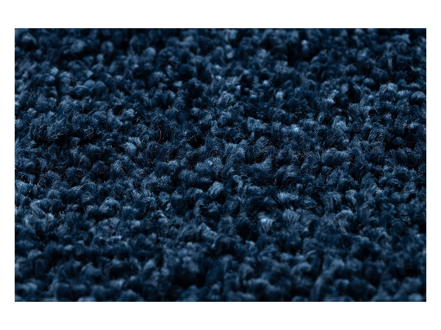 Tapis BERBER 9000 bleu foncé Franges berbère marocain shaggy 140x190 cm