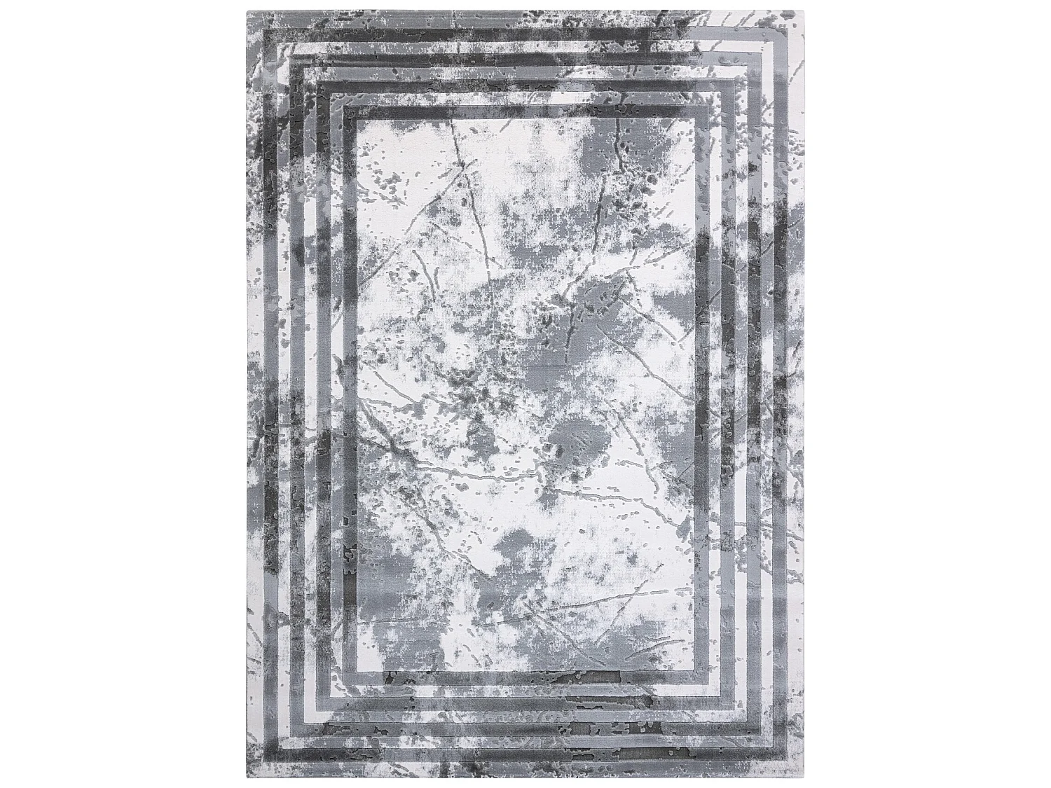 Tappeto ACRILICO VALS 01553A C53 74 Telaio Marmo grigio / avorio 70x140 cm