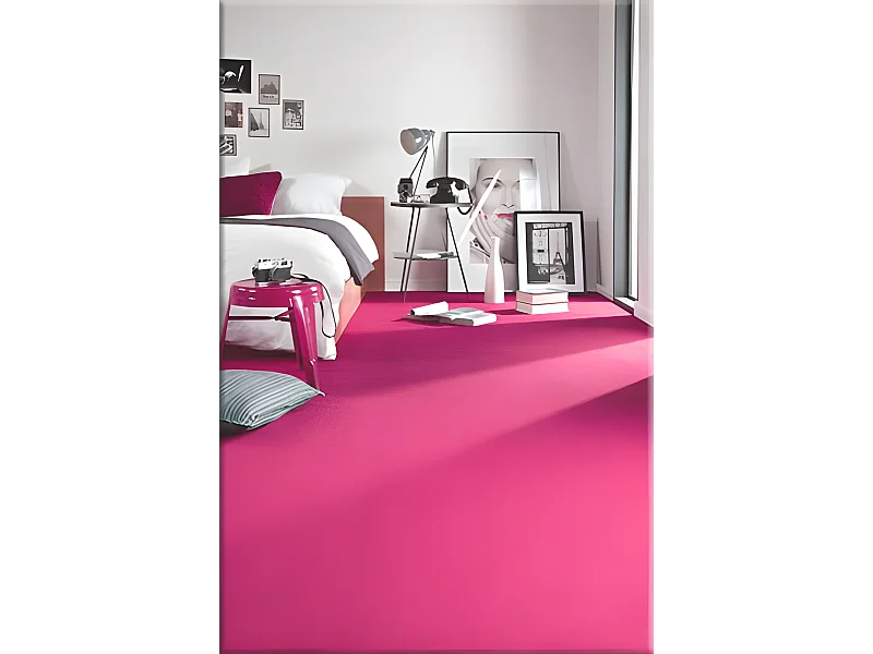 TAPIS - MOQUETTE ETON rose 200x200 cm