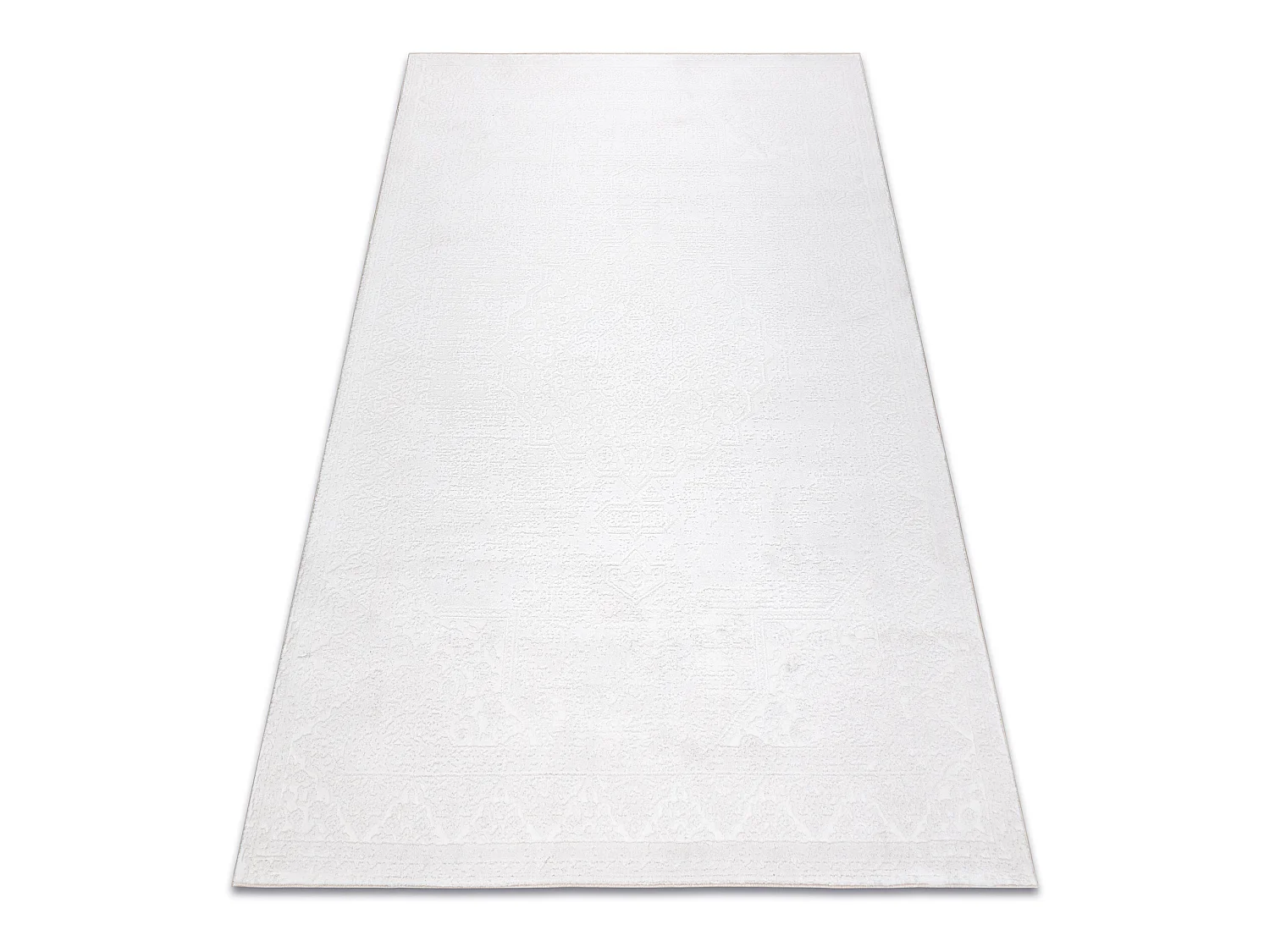 Tapis ACRYLIQUE PALACIO 1356 ROSETTE Ivoire / blanc 140x190 cm