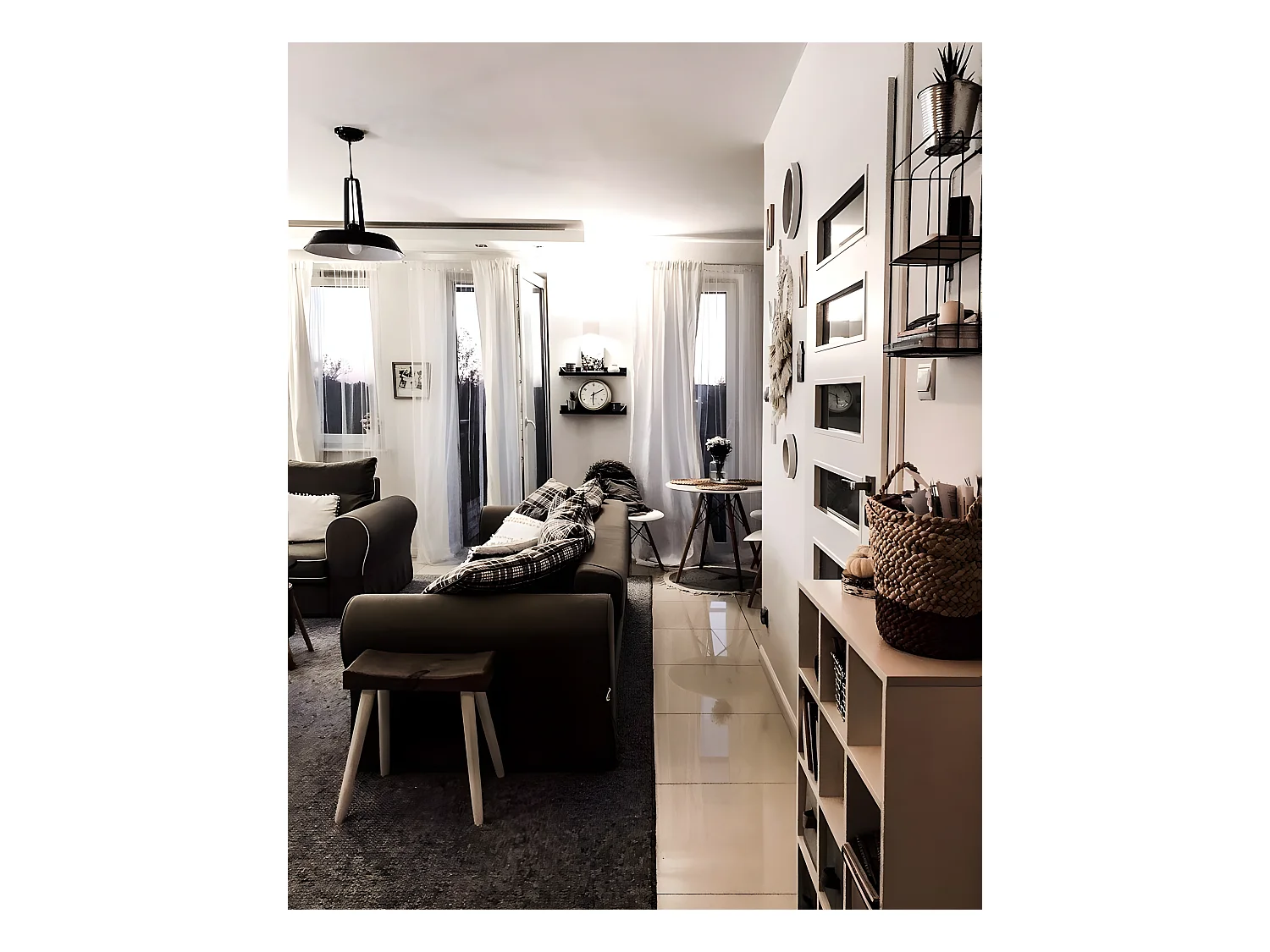 TAPIJT - Vloerbekleding CASABLANCA grijskleuring 100x200 cm